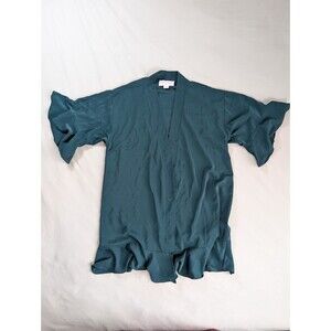 Birdy Grey Kenny Ruffle Sea Glass Robe Ruffle Missing Belt Womens Size XS/S